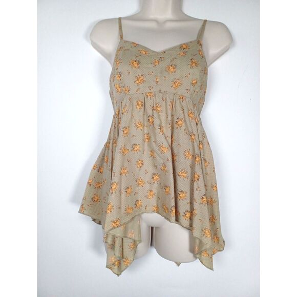 Mudd Tops - Mudd Y2K Vintage Fairycore Handkerchief Hem Babydoll Tank Sz S Festival Boho